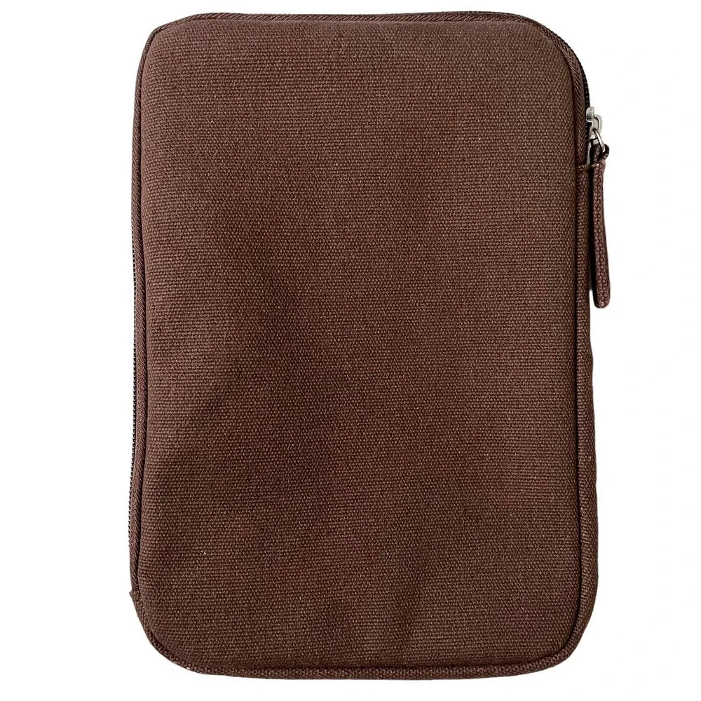Aigner Brown Zip-Around Pouch - Asiana Airlines Unisex Amenity Kit Toiletry Bag